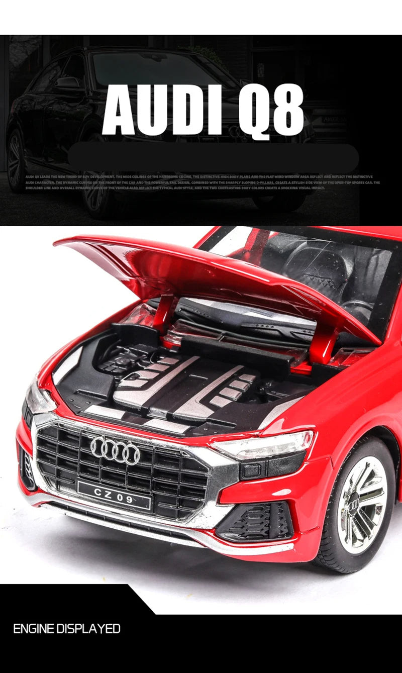 AUDI Q8 SUV Alloy Car Model Diecasts