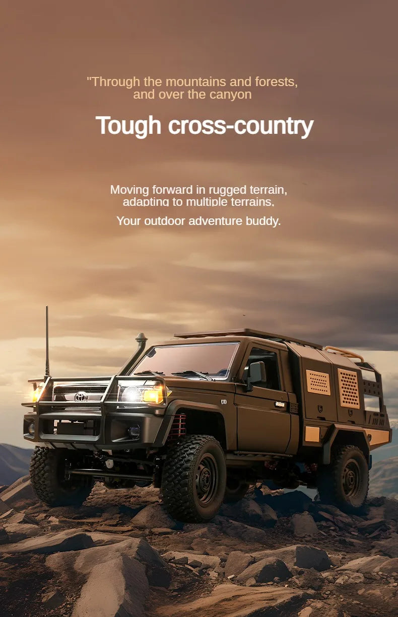Toyota Land Cruiser MN82S RC Car Crawler – 1:12 Scale 2.4G 4WD Off-Road Truck