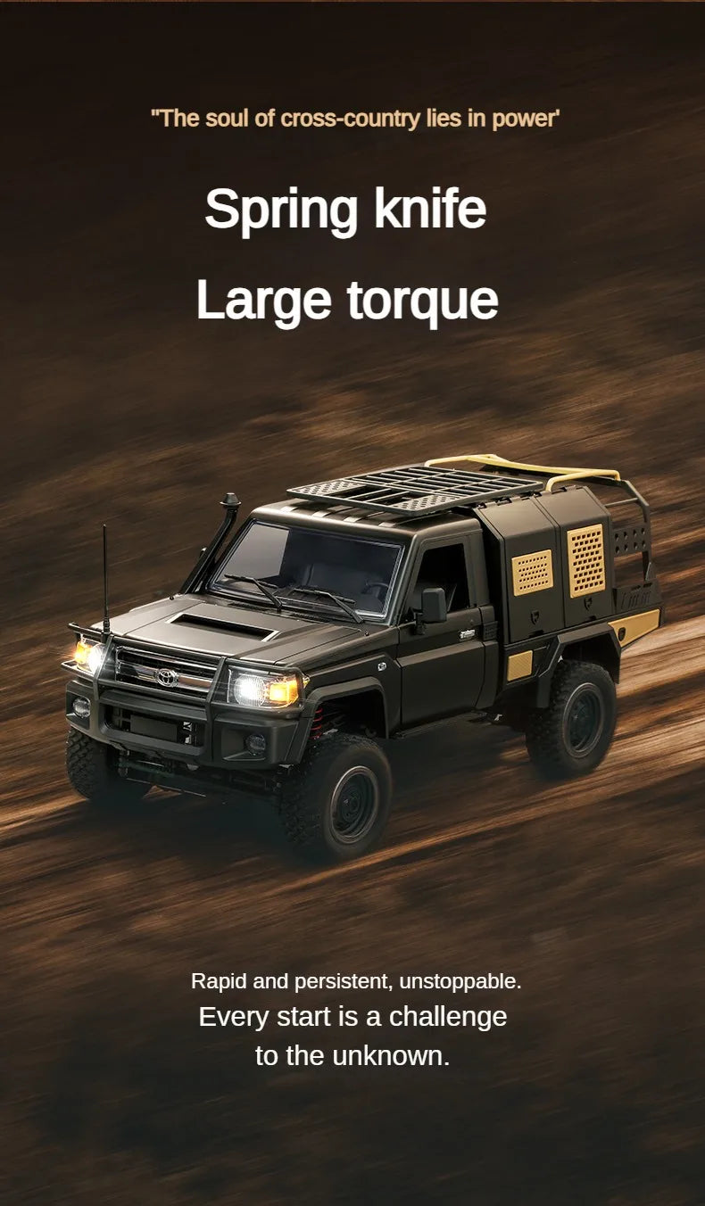 Toyota Land Cruiser MN82S RC Car Crawler – 1:12 Scale 2.4G 4WD Off-Road Truck