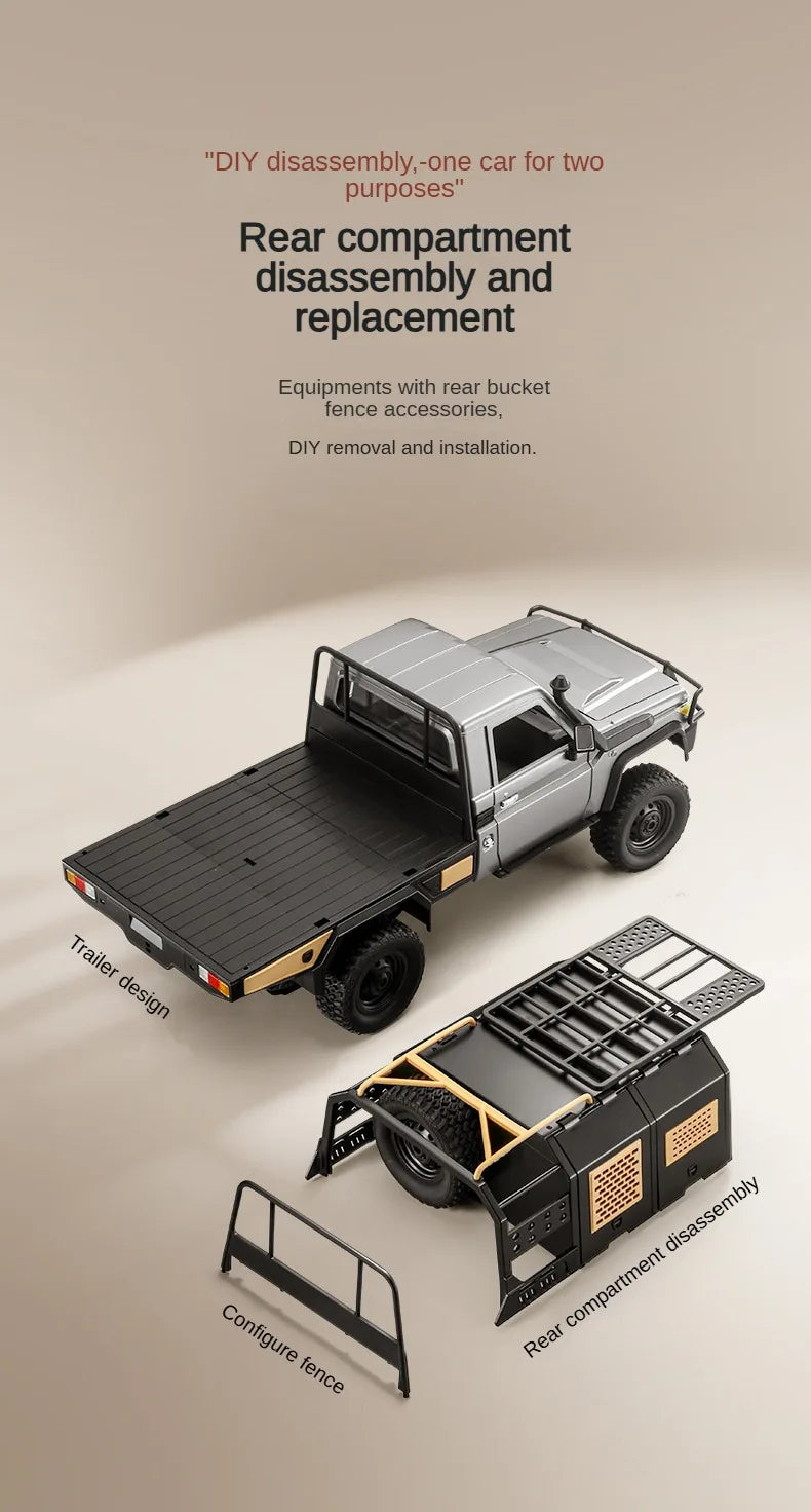 Toyota Land Cruiser MN82S RC Car Crawler – 1:12 Scale 2.4G 4WD Off-Road Truck