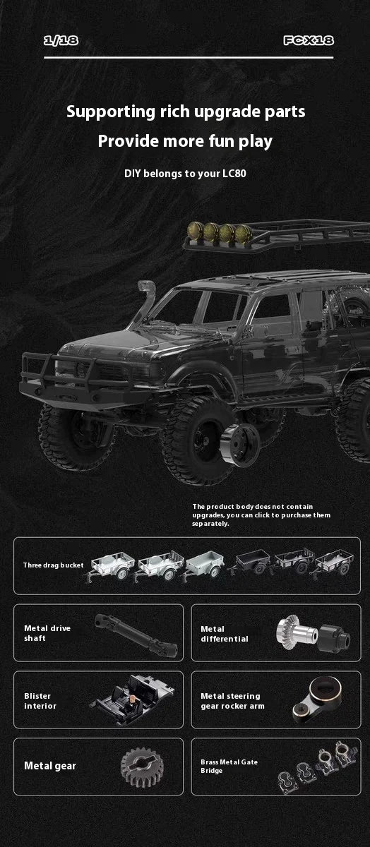 Toyota Land Cruiser LC80 FMS FCX18 RC Crawler