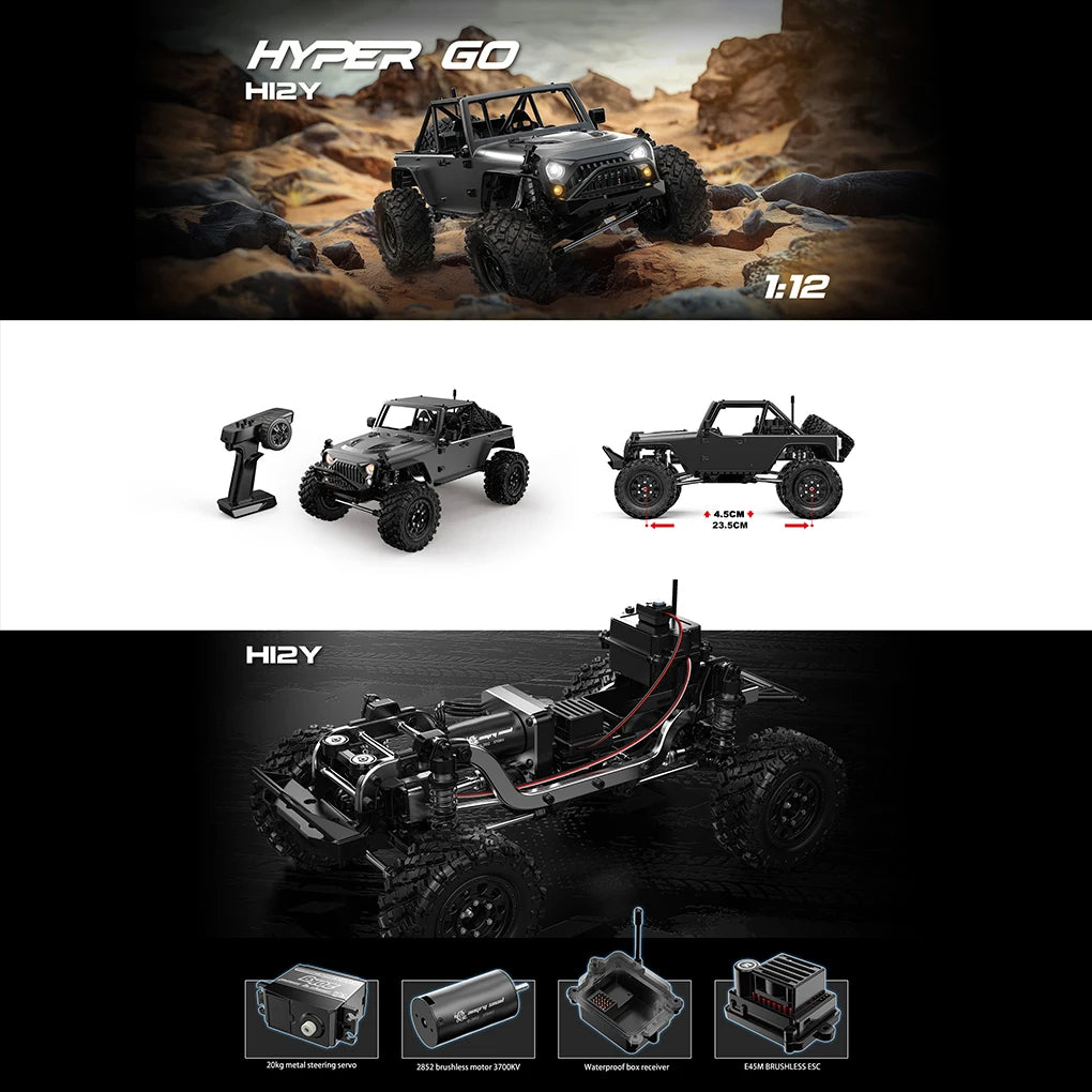 MJX Hypergo H12Y+ RC Crawler