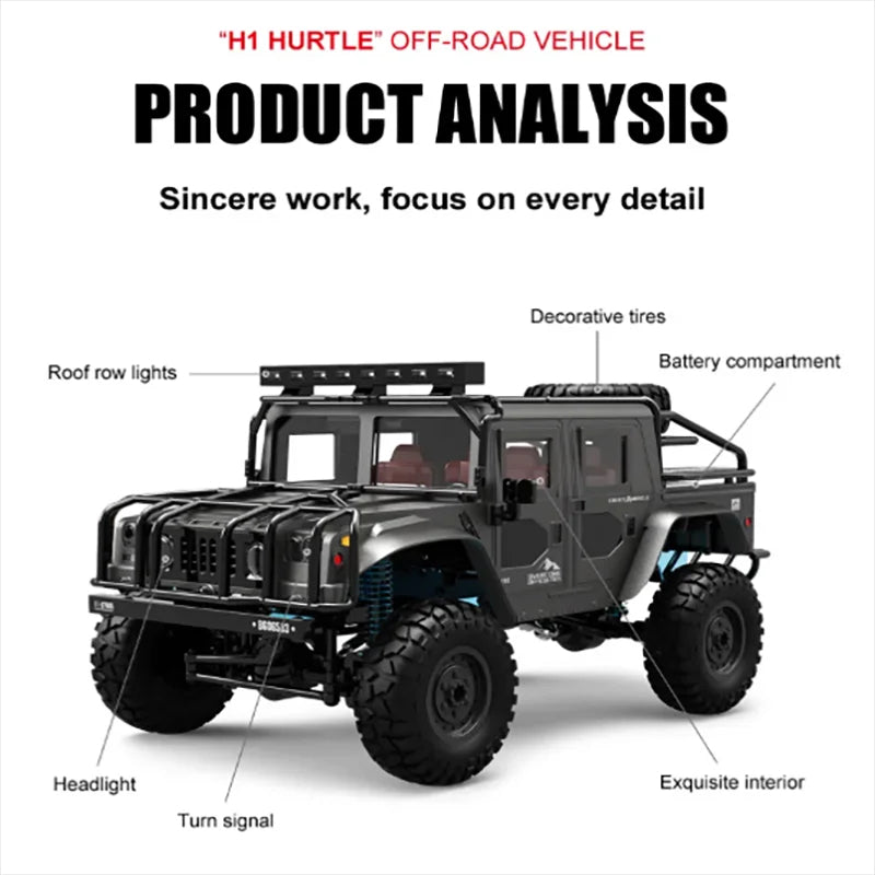 Hummer H1 "Hurtle" 4WD RC Crawler