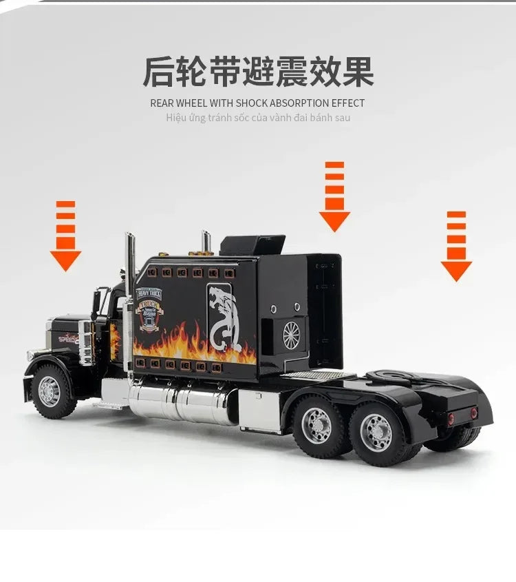 Peterbilt Heavy Truck 389 Model Truck 1:24 Scale Diecast