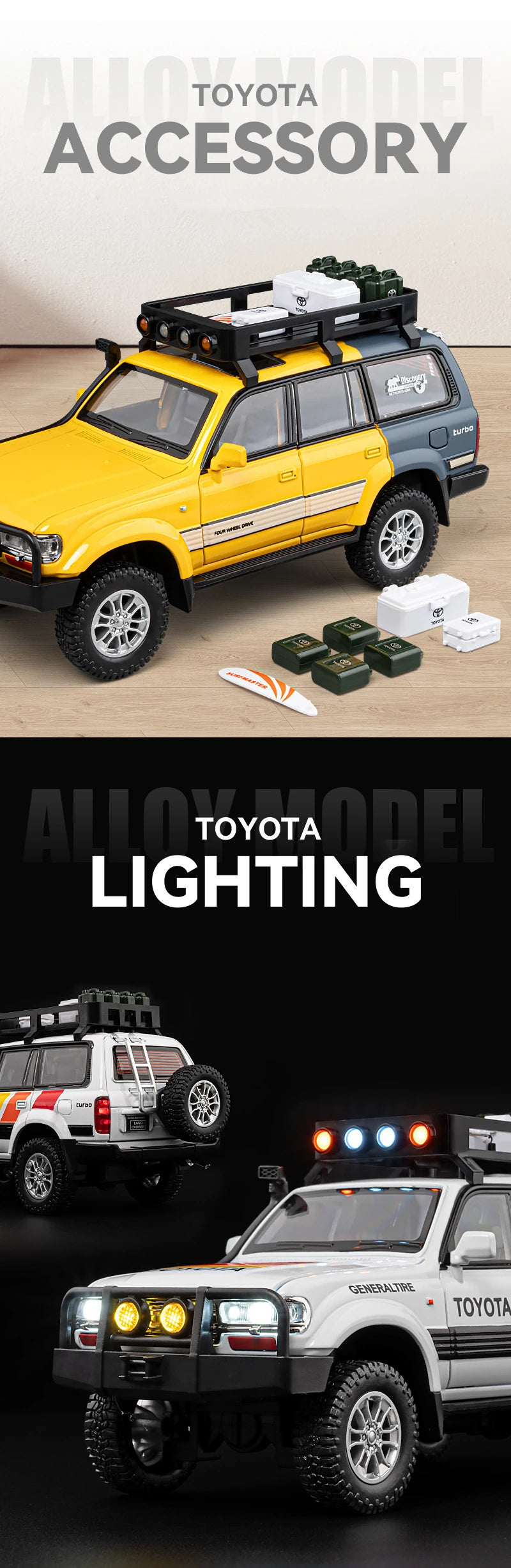 Toyota Land Cruiser LC80 1:24 Scale Car Model