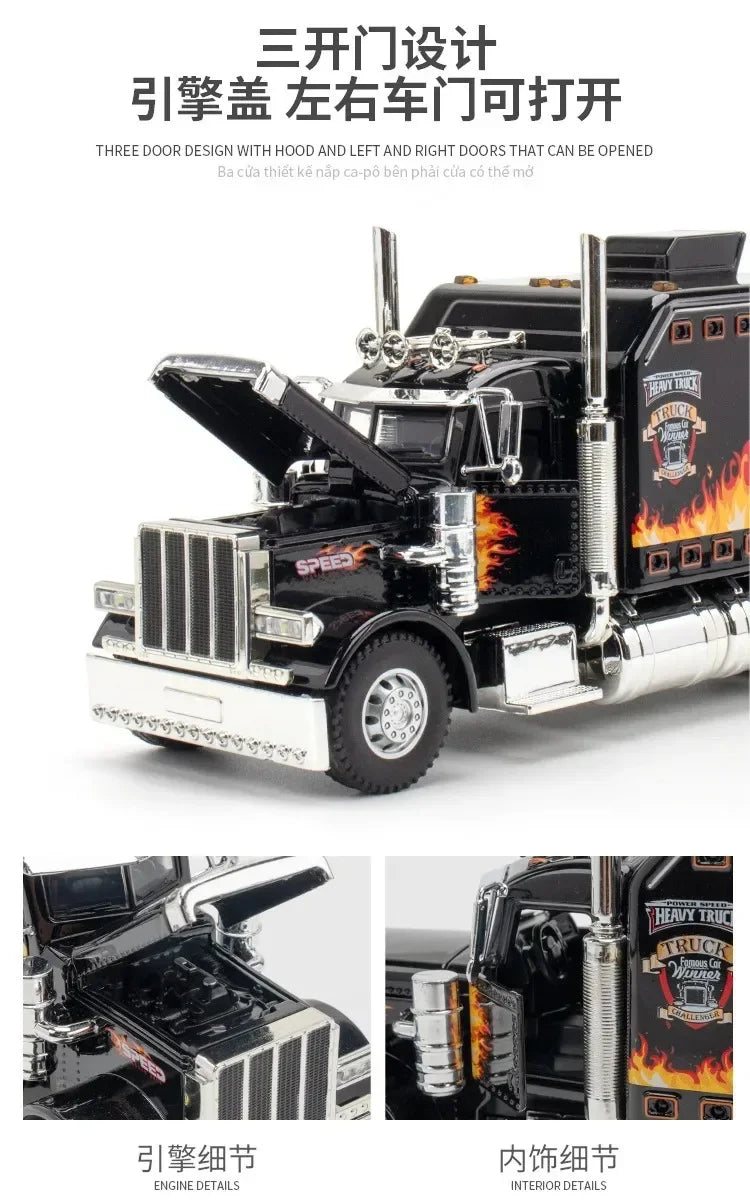 Peterbilt Heavy Truck 389 Model Truck 1:24 Scale Diecast