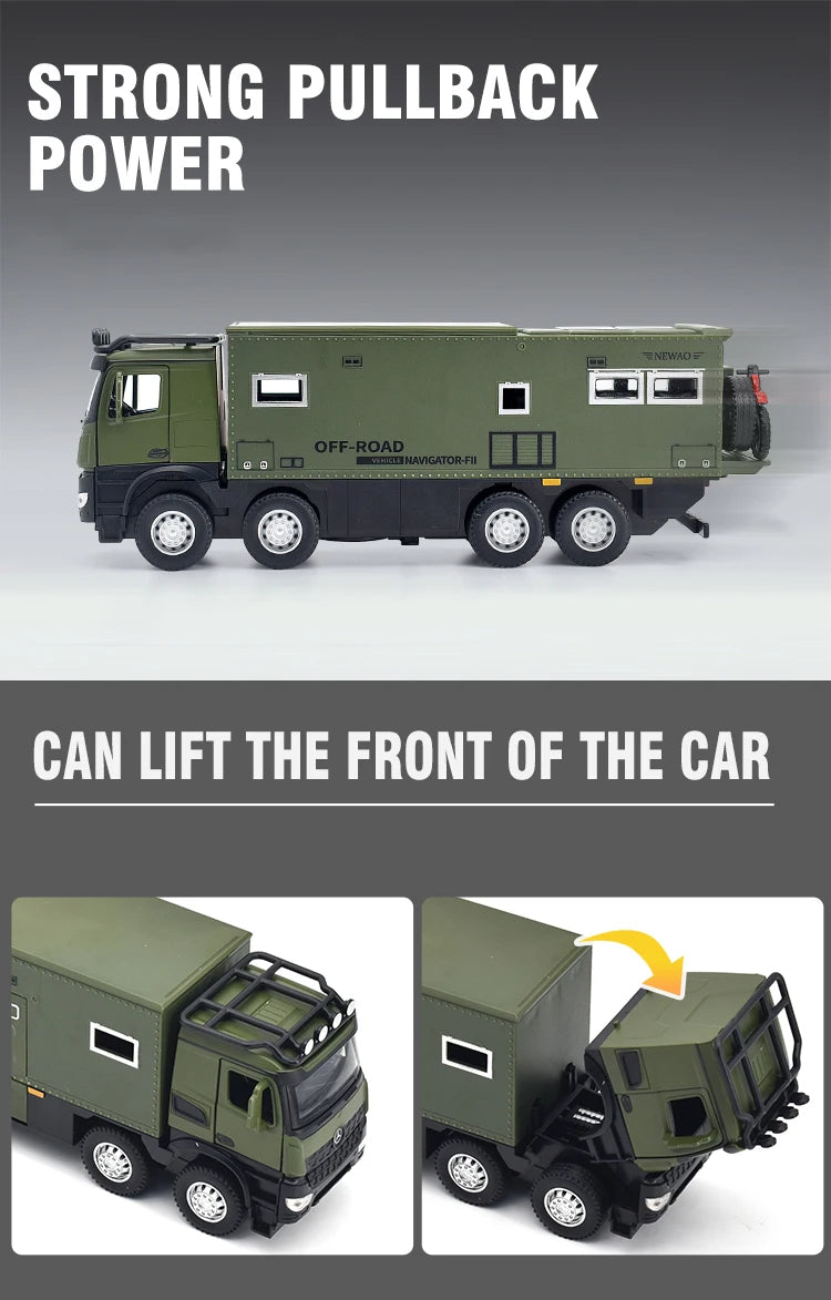 NOMADISMs Arocs Unimog Alloy Motorhome Diecast Model