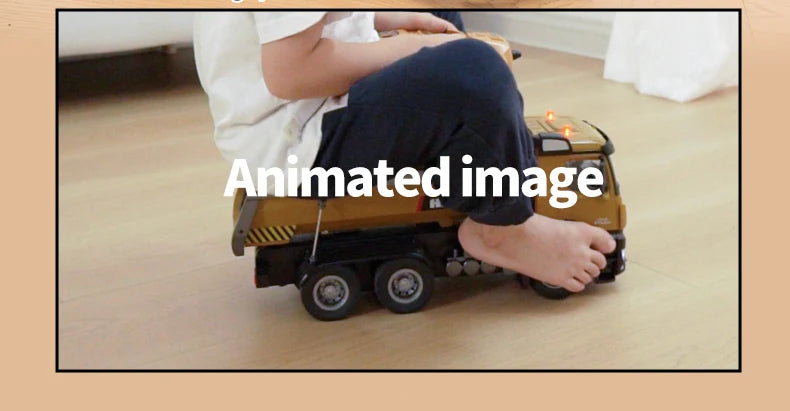 HuiNa 1573 1/14 RC Dump Truck 10CH Alloy Construction Vehicle Remote Control