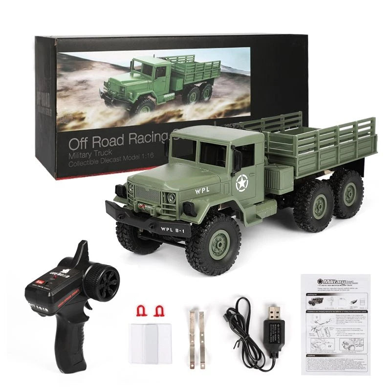 WPL B16 RC Military 6WD Truck