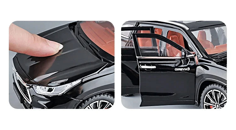 1:24 Toyota Highlander SUV Diecast Alloy Model Car – Sound & Light Collectible Toy
