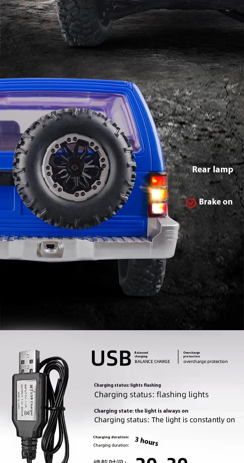 LDRC 1/14 4x4 RC Rock Crawler Car 4WD RC Climbing Car LD1297 USB Charging Cable