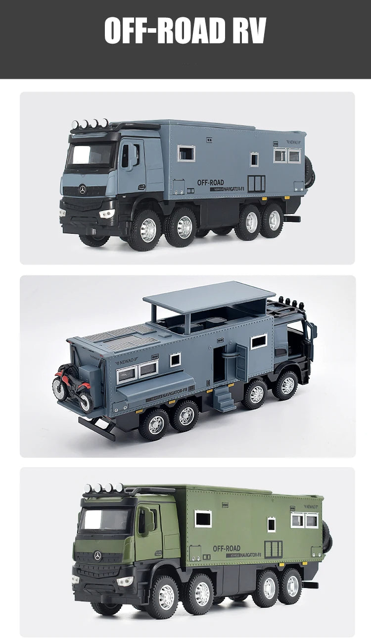 NOMADISMs Arocs Unimog Alloy Motorhome Diecast Model