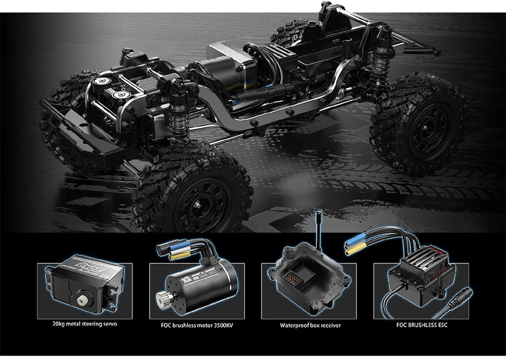 MJX Hypergo H12Y+ RC Crawler