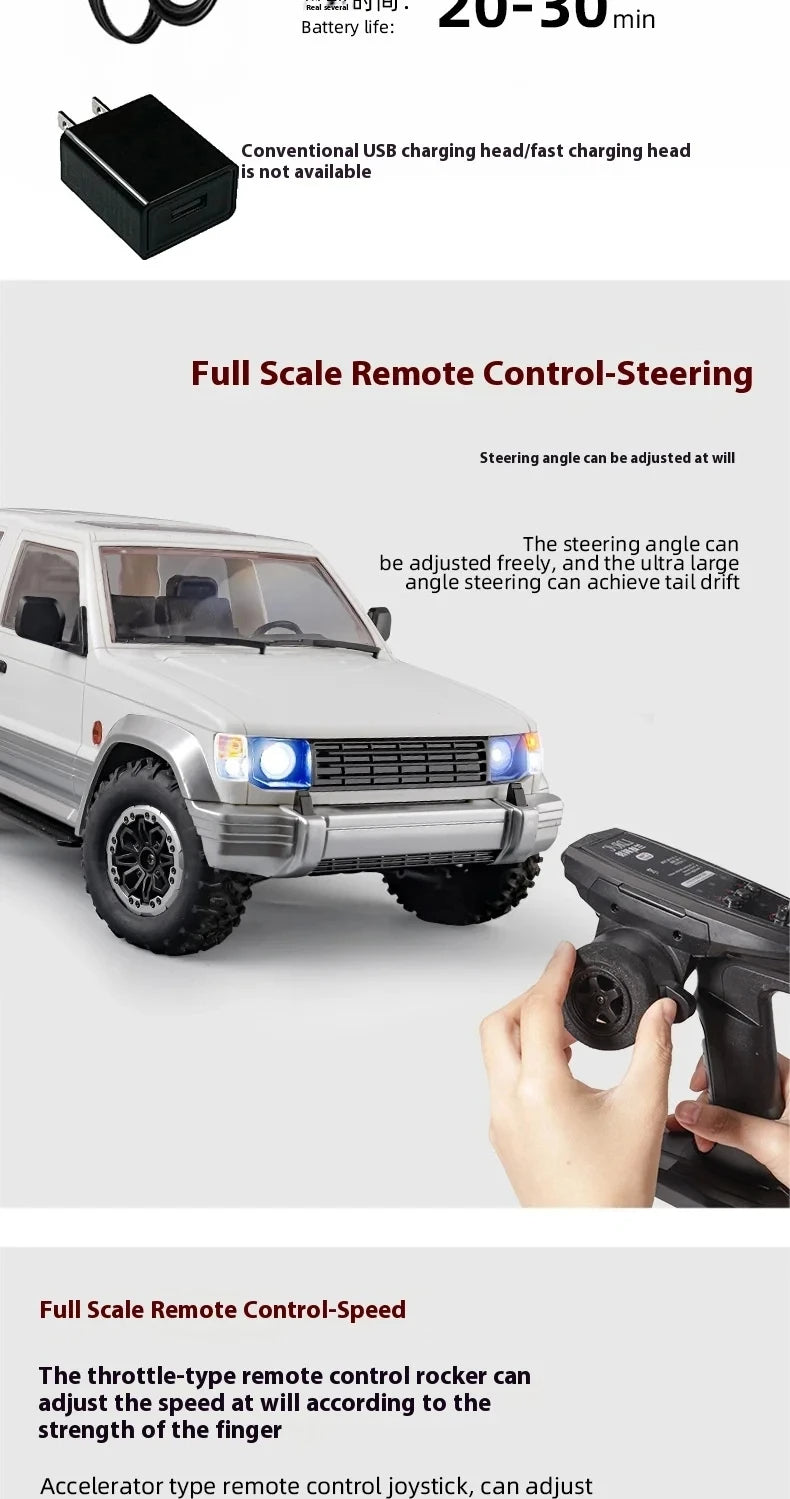 LDRC 1/14 4x4 RC Rock Crawler Car 4WD RC Climbing Car LD1297 USB Charging Cable