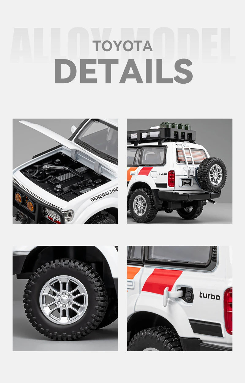 Toyota Land Cruiser LC80 1:24 Scale Car Model