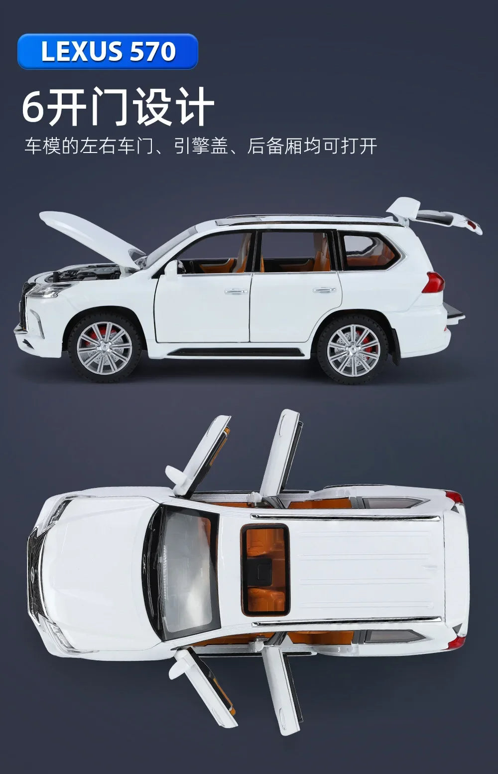 Lexus LX570 Off Road SUV Diecast Car