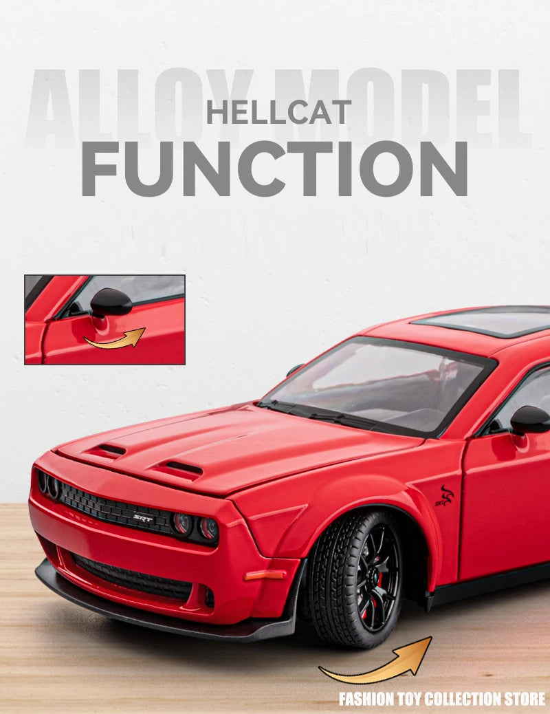 Dodge Challenger Hellcat Alloy 1:24 Diecast Car