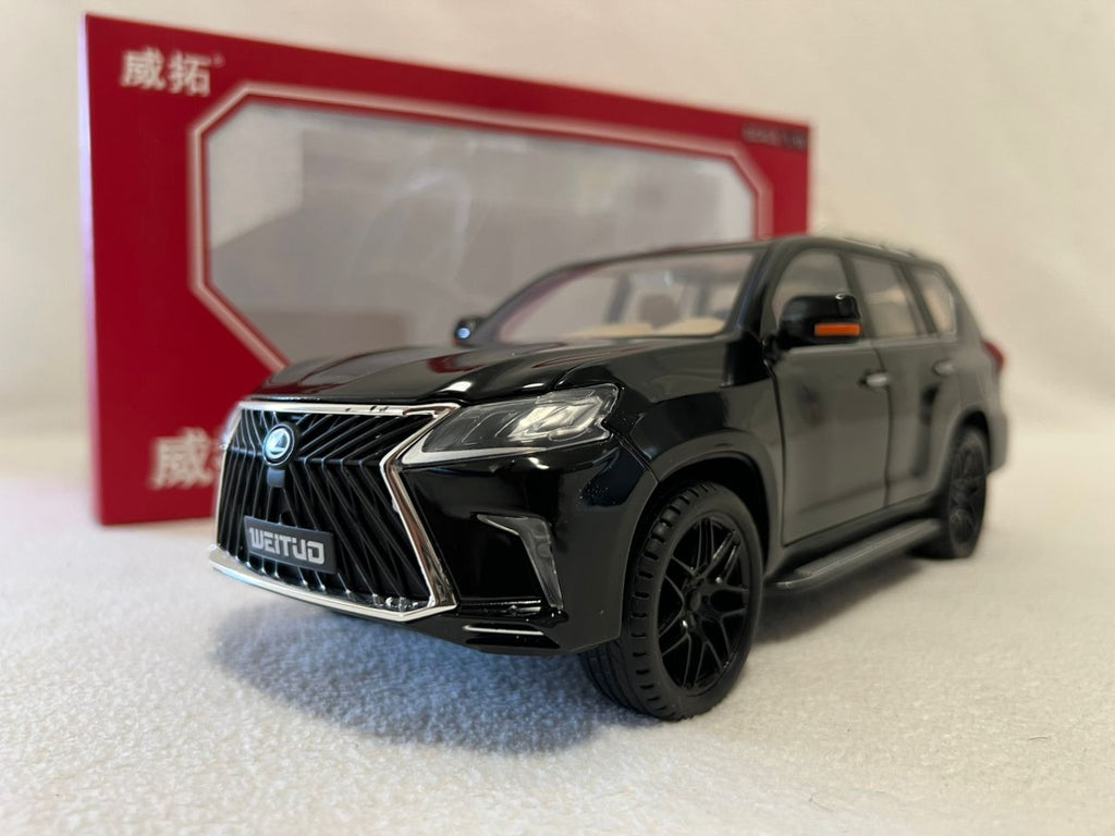 1:18 Lexus LX570 Diecast SUV Model Car – Large Alloy Off-Road Vehicle with Sound & Light