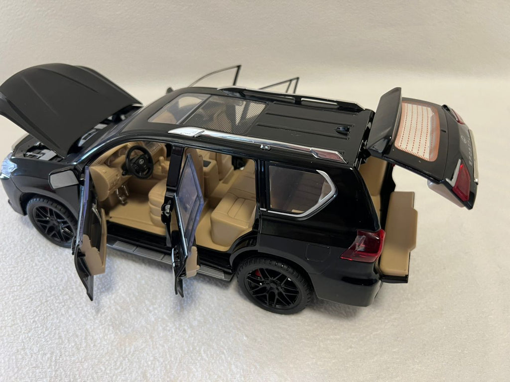 1:18 Lexus LX570 Diecast SUV Model Car – Large Alloy Off-Road Vehicle with Sound & Light