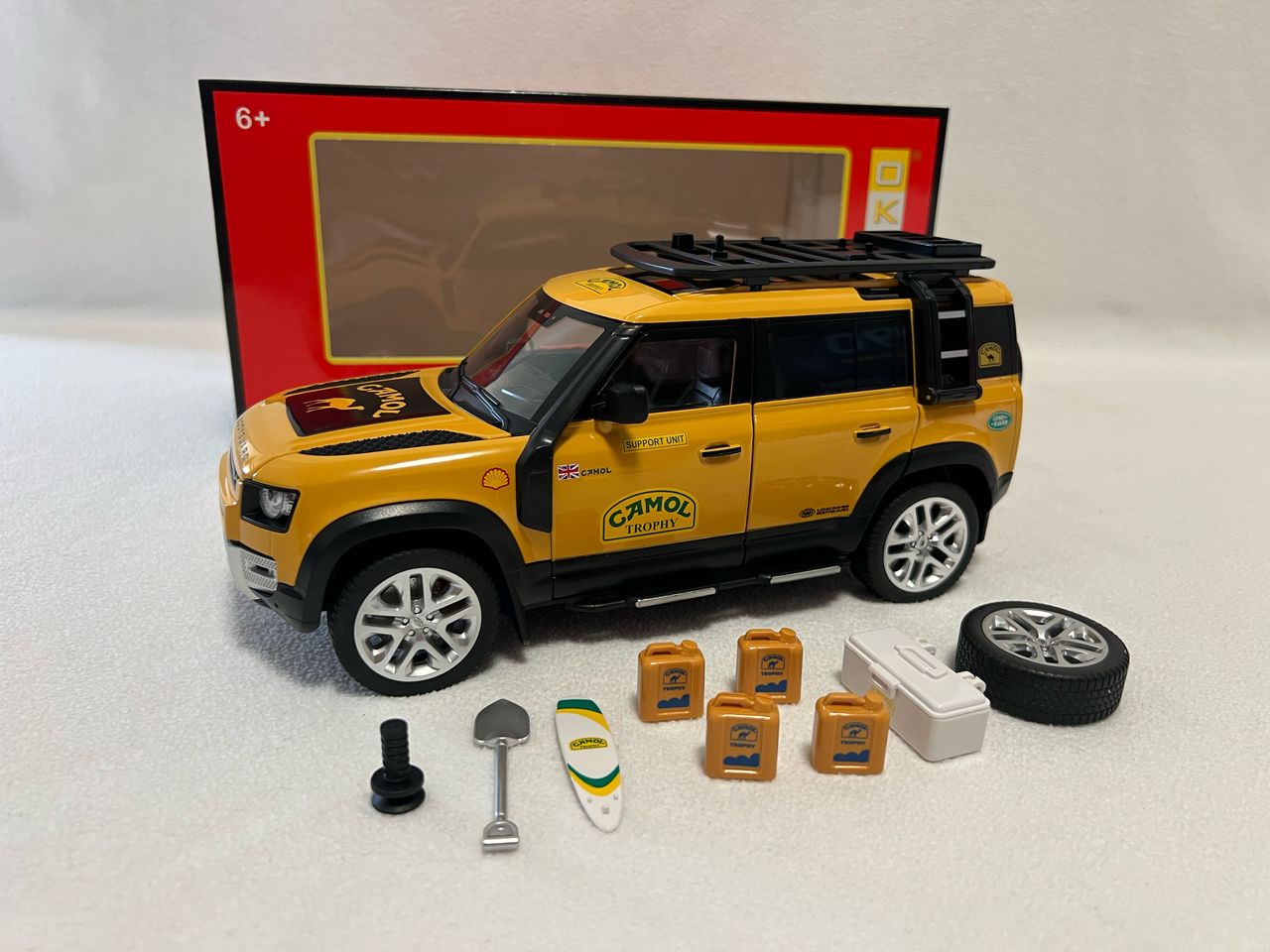 1:18 Land Rover Defender 110 Diecast Model Car – Alloy SUV with Sound & Light Collectible Toy Gift