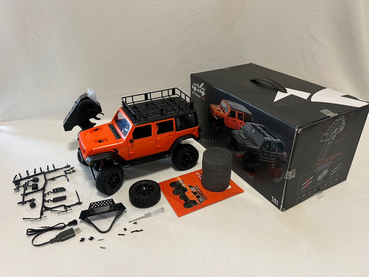 Jeep Wrangler MN128 RC Car Crawler – 1:12 Scale 2.4G 4WD Off-Road Truck