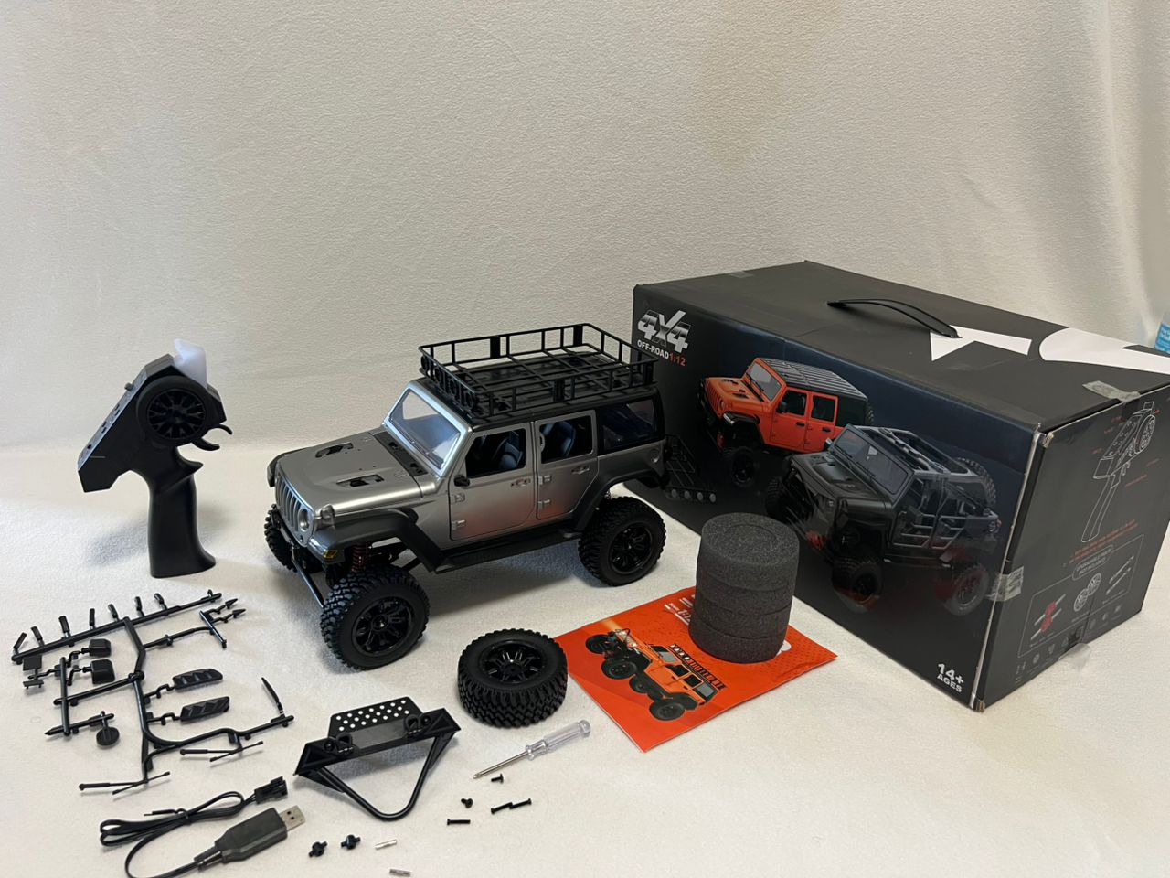 Jeep Wrangler MN128 RC Car Crawler – 1:12 Scale 2.4G 4WD Off-Road Truck