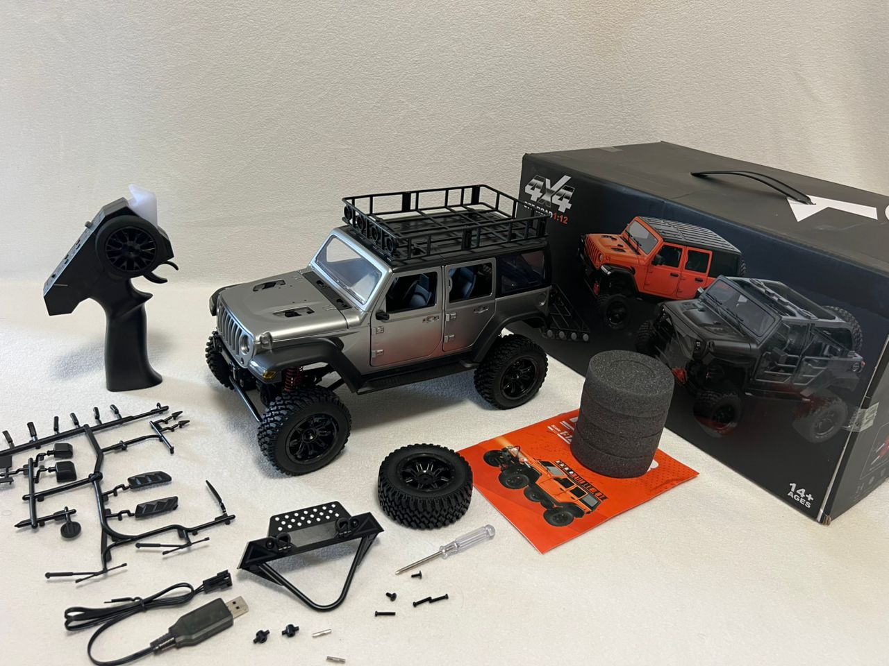 Jeep Wrangler MN128 RC Car Crawler – 1:12 Scale 2.4G 4WD Off-Road Truck