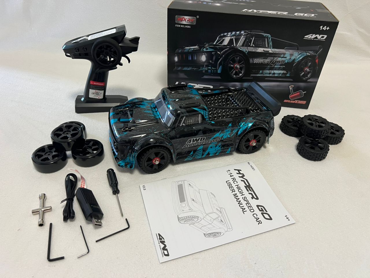 MJX Hyper Go 14301 1:14 RC Car 2.4G High Speed Drift Rally Car Brushless 4WD Off
