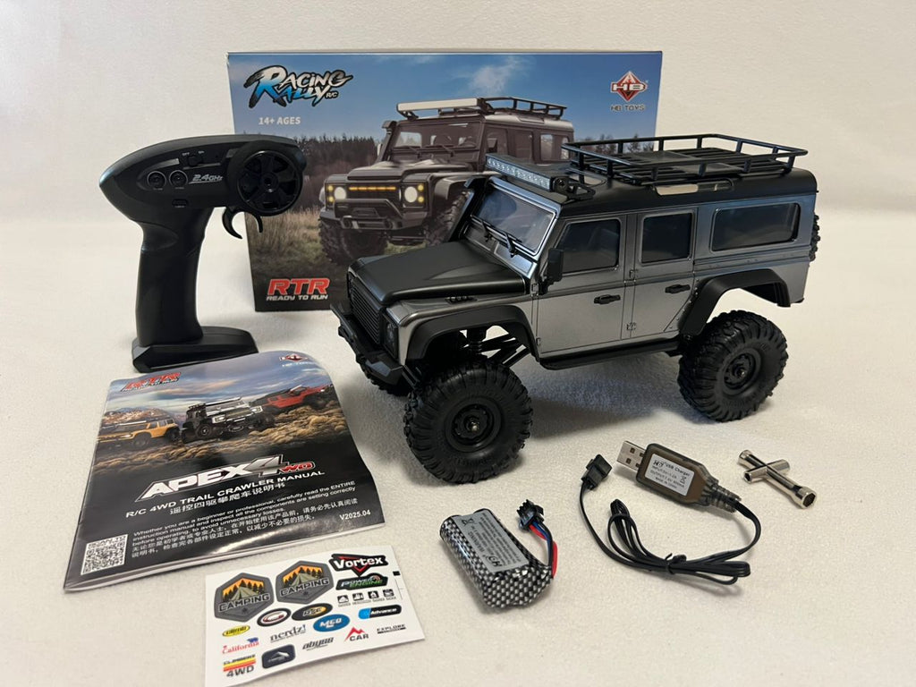 HB-R1609 1:16 Land Rover Defender RC Crawler 4WD – 2.4GHz, 30 min Run Time, LED