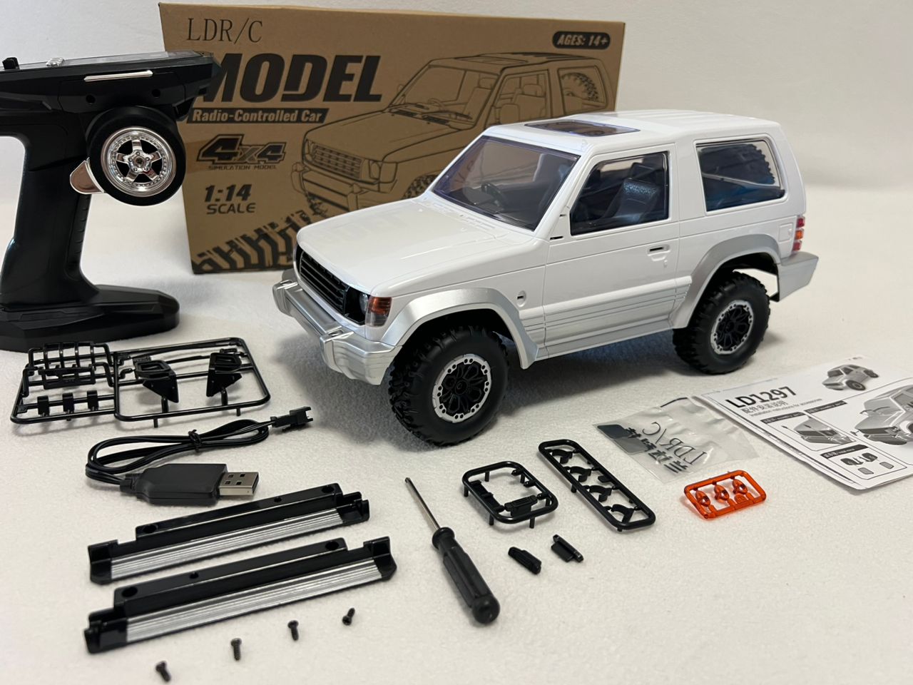 LDRC 1/14 4x4 RC Rock Crawler Car 4WD RC Climbing Car LD1297 USB Charging Cable