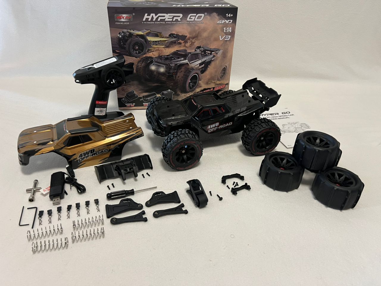 MJX HBX Hyper Go 14210 4WD 1/14 Brushless Remote Control RC Off-Road Racing High