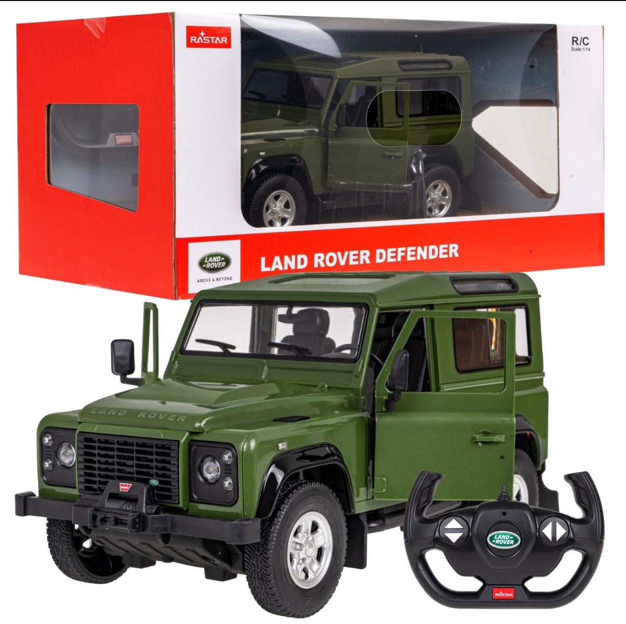 Share Rastar 1:14 Land Rover Defender RC Car Remote Control 2.4G 4-Wheel Suspension