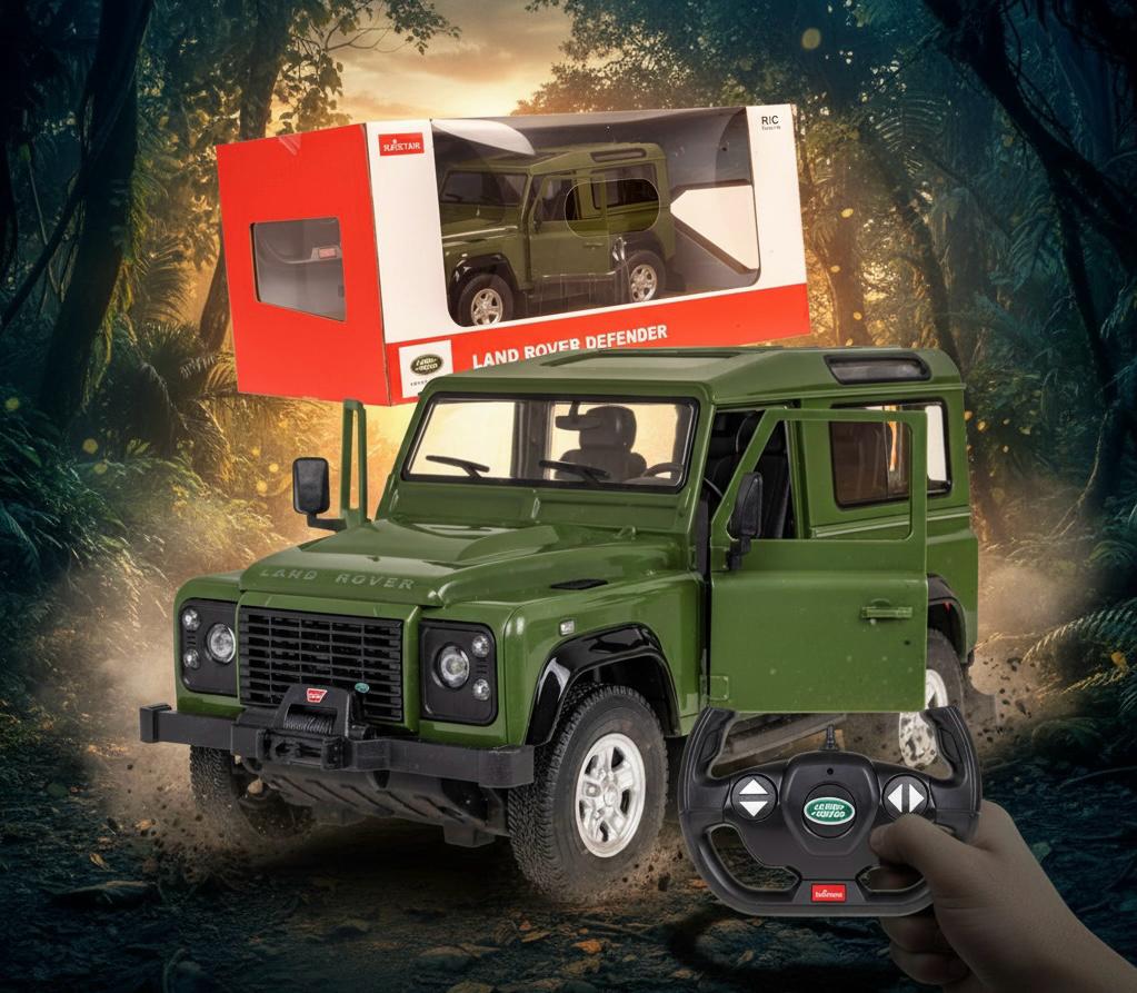 Share Rastar 1:14 Land Rover Defender RC Car Remote Control 2.4G 4-Wheel Suspension