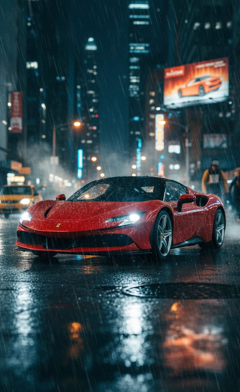 Rastar 1:14 Ferrari SF90 Stradale RC Car Remote 2.4 GHz LED Lights Red