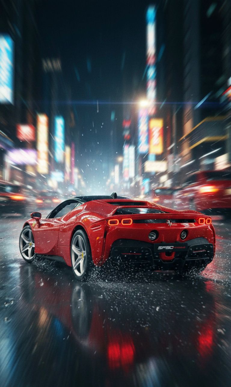 Rastar 1:14 Ferrari SF90 Stradale RC Car Remote 2.4 GHz LED Lights Red