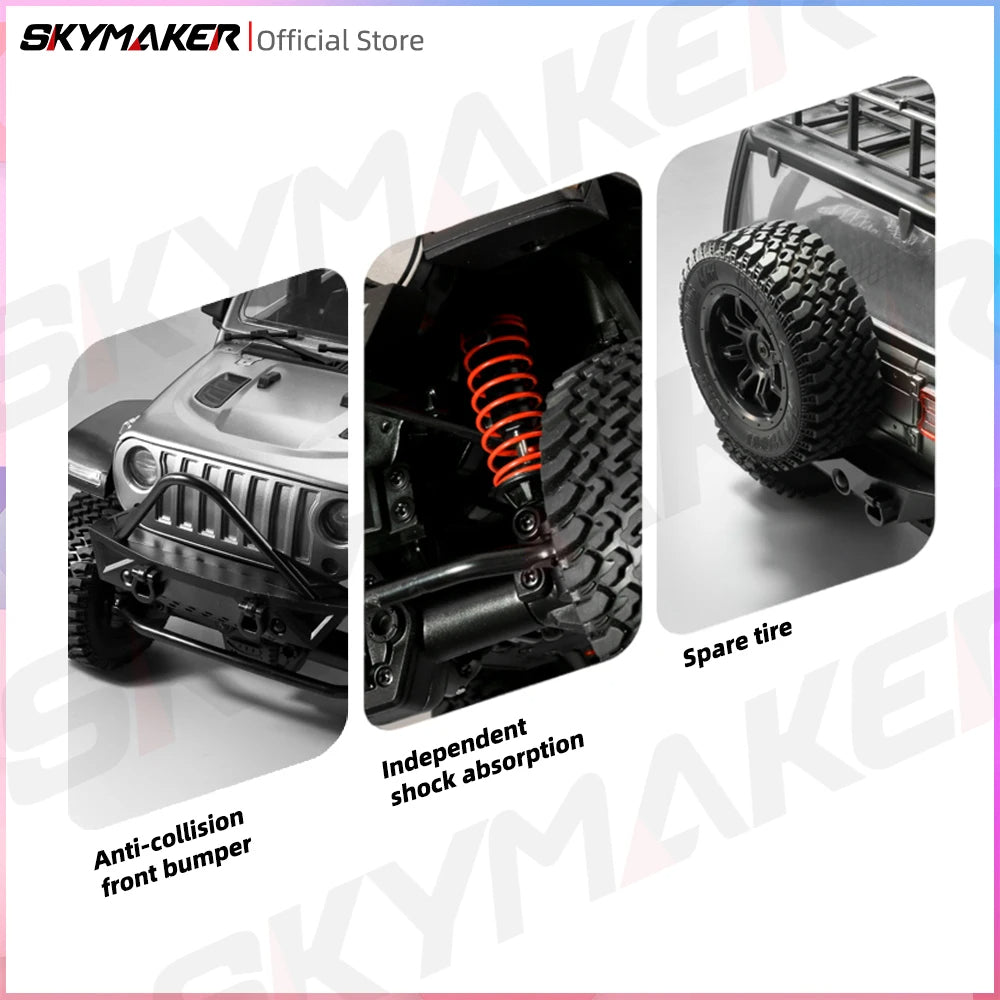Jeep Wrangler MN128 RC Car Crawler – 1:12 Scale 2.4G 4WD Off-Road Truck