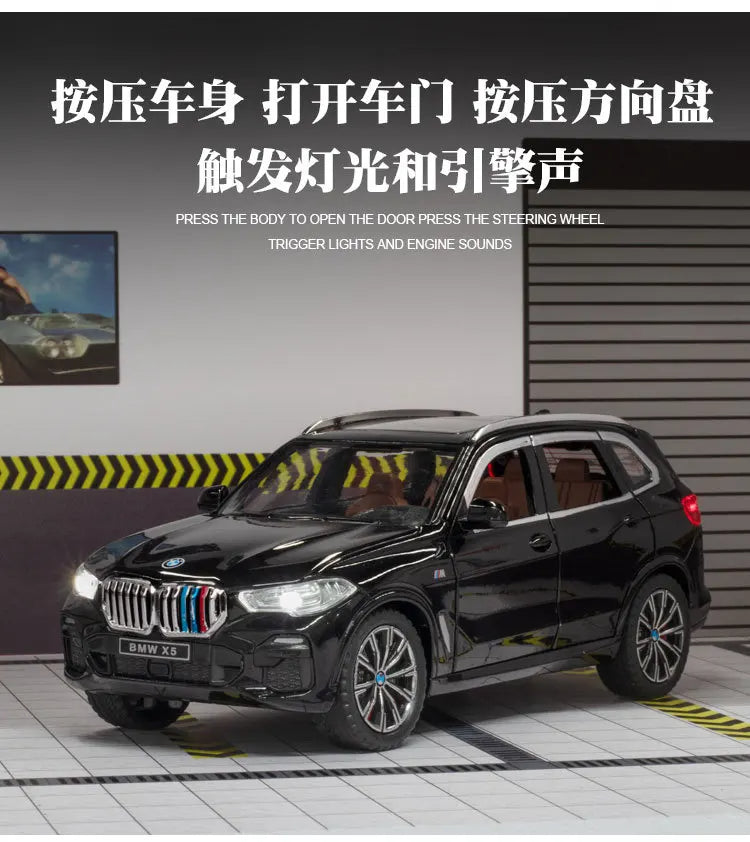 BMW X5 SUV Alloy Model Car with Sound and Lights