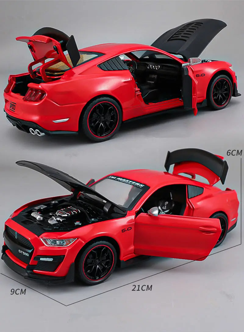 Ford Mustang Shelby GT500 Alloy Sports Car 1:24 Scale Diecast