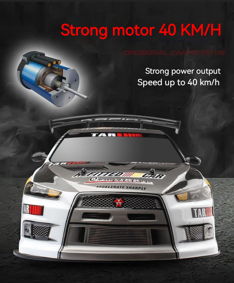 1:10 Scale Brushed RC Drift Car – High-Speed 70km/h Remote Control Racing Car