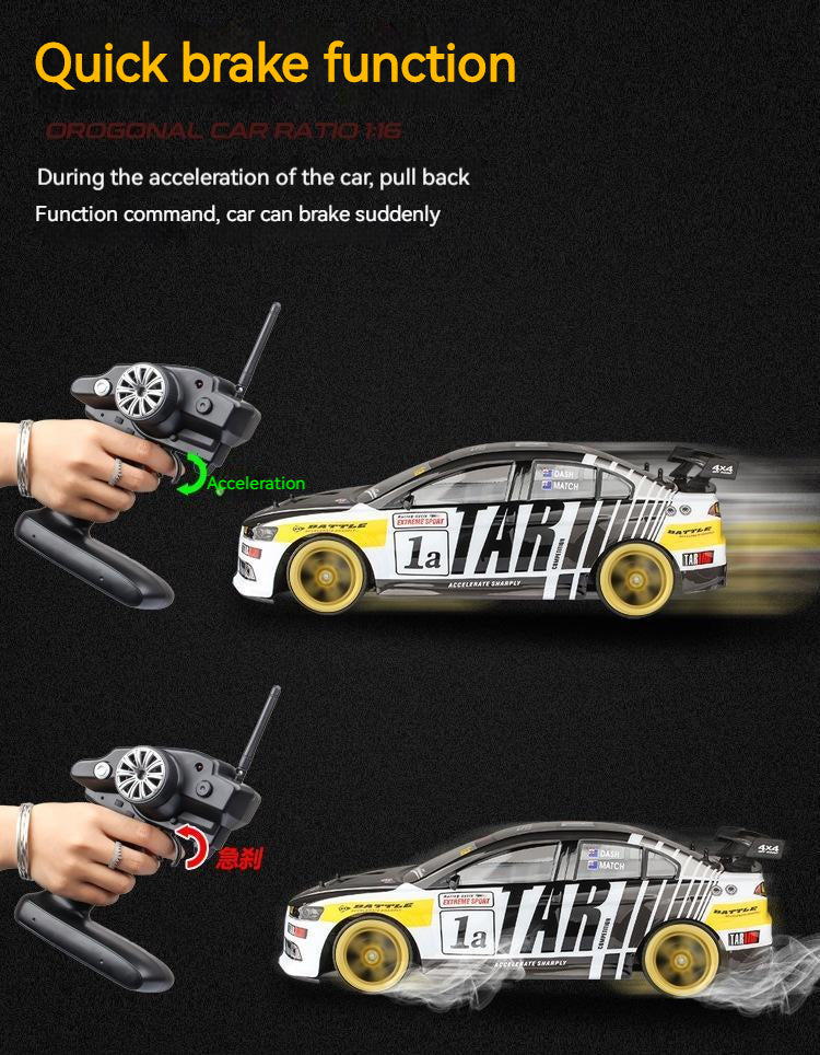 1:10 Scale Brushed RC Drift Car – High-Speed 70km/h Remote Control Racing Car