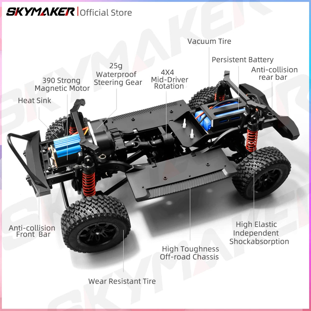 Jeep Wrangler MN128 RC Car Crawler – 1:12 Scale 2.4G 4WD Off-Road Truck