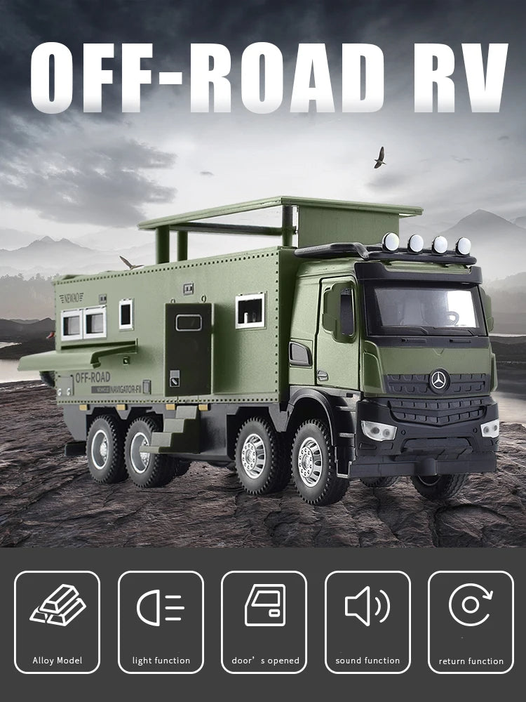 NOMADISMs Arocs Unimog Alloy Motorhome Diecast Model