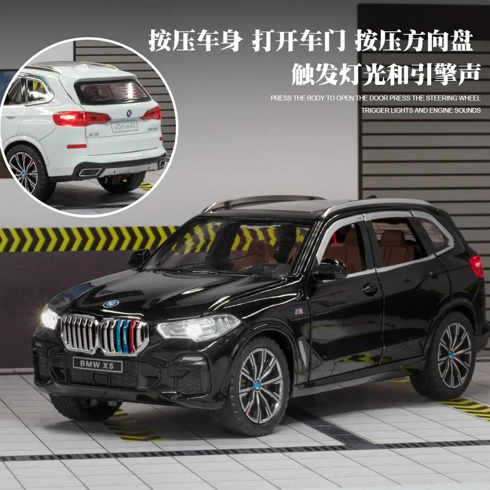 BMW X5 SUV Alloy Model Car with Sound and Lights