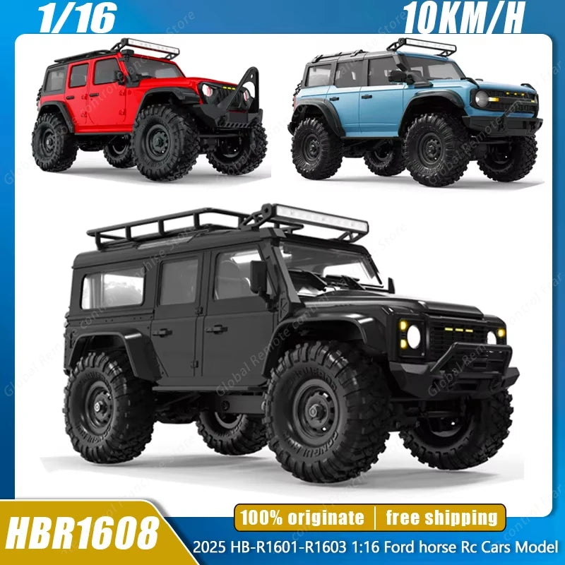 HB-R1609 1:16 Land Rover Defender RC Crawler 4WD – 2.4GHz, 30 min Run Time, LED