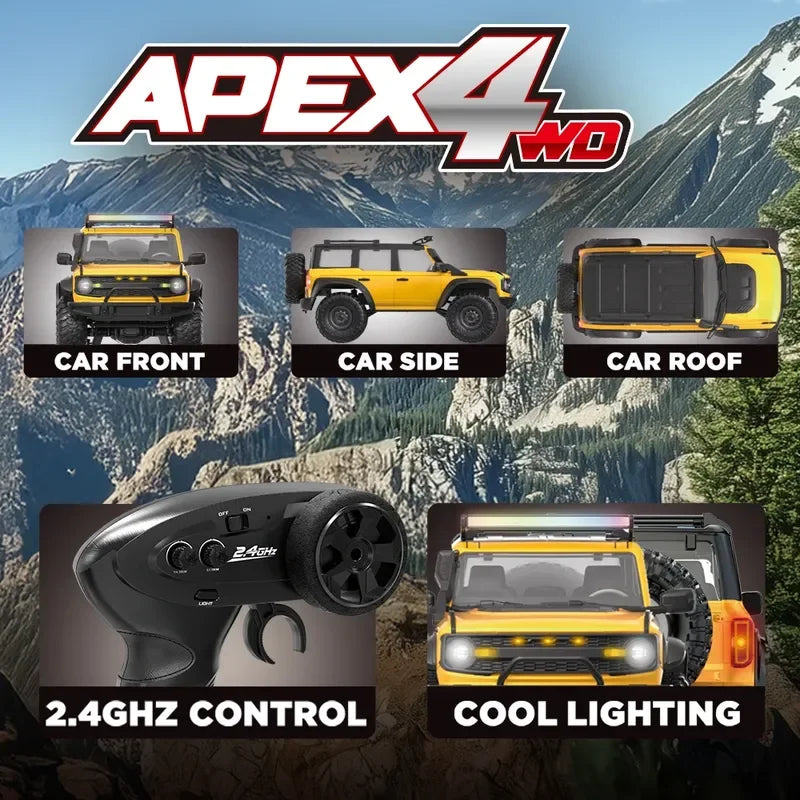 HB-R1609 1:16 Land Rover Defender RC Crawler 4WD – 2.4GHz, 30 min Run Time, LED