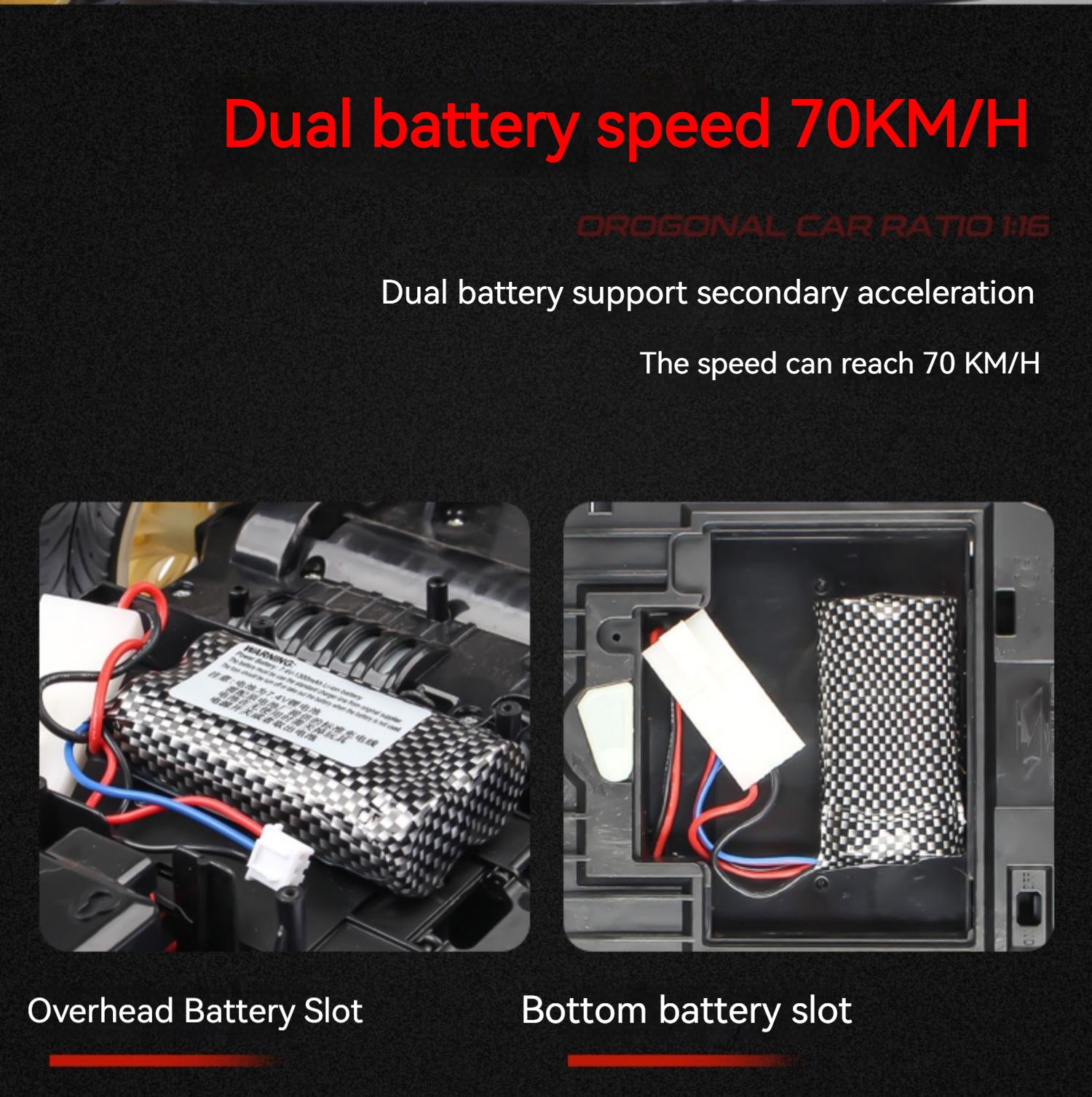 1:10 Scale Brushed RC Drift Car – High-Speed 70km/h Remote Control Racing Car