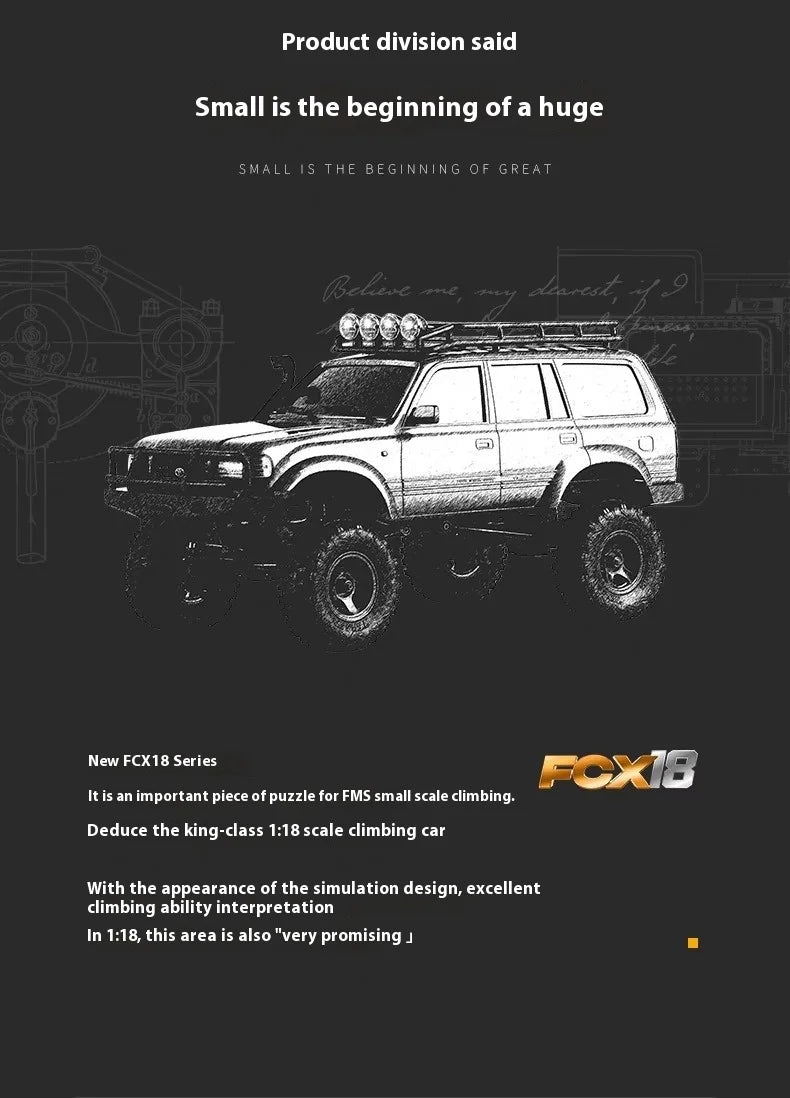 Toyota Land Cruiser LC80 FMS FCX18 RC Crawler