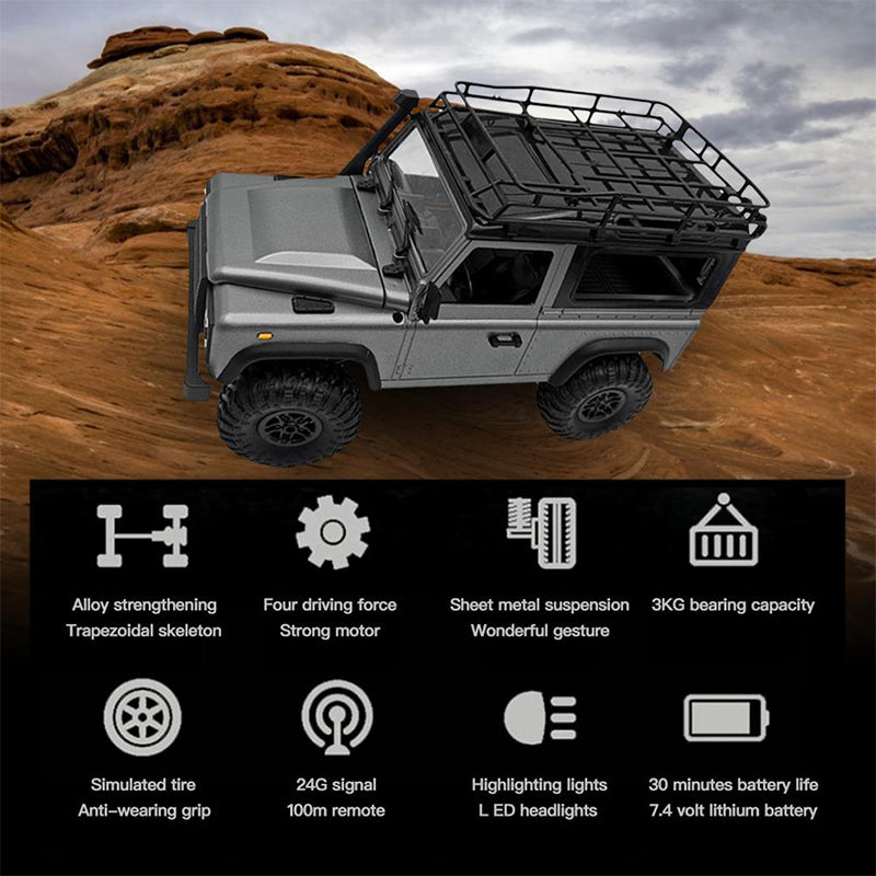 Land Rover Defender MN98 RC Car Crawler – 1:12 Scale 2.4G 4WD Off-Road Truck