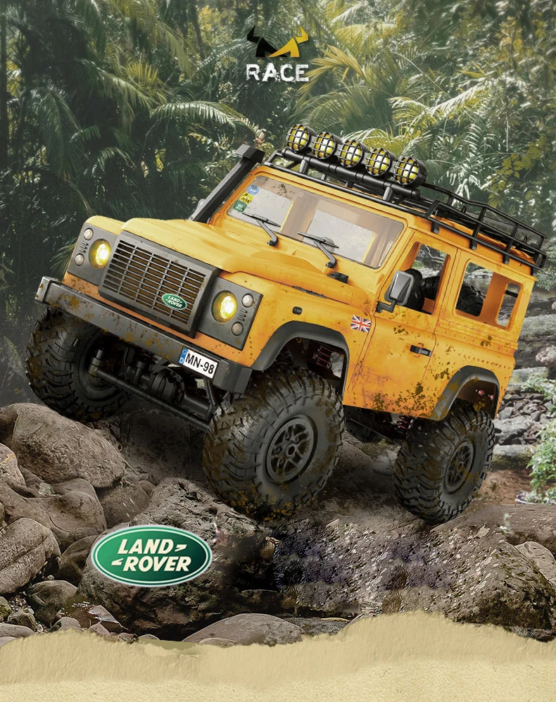 Land Rover Defender MN98 RC Car Crawler – 1:12 Scale 2.4G 4WD Off-Road Truck