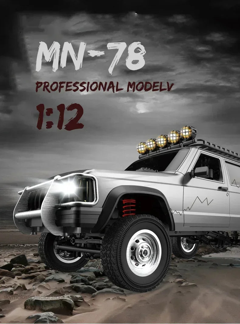 Jeep Cherokee MN78 RC Car Crawler – 1:12 Scale 2.4G 4WD Off-Road Truck